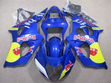 Best 2003-2004 Suzuki GSXR 1000 Motorcycle Fairings - Blue Yellow Red Bull UK