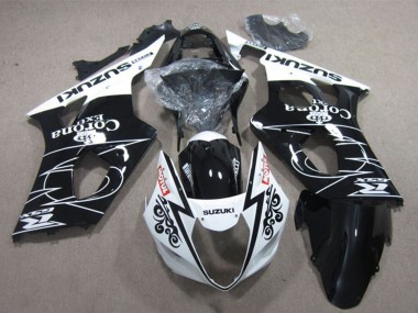 Best 2003-2004 Suzuki GSXR 1000 Motorcycle Fairings - White Glossy Black Corona Extra Motul UK