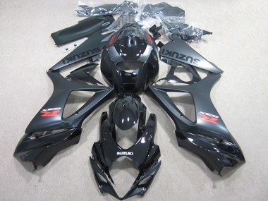 Best 2007-2008 Suzuki GSXR 1000 Motorcycle Fairings Kits - Glossy Black Matte Black UK