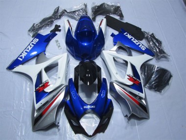 Best 2007-2008 Suzuki GSXR 1000 Motorcycle Fairings - Blue White Red UK