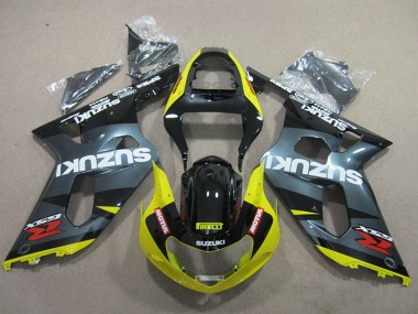 Best 2001-2003 Suzuki GSXR 600 Motorcycle Fairings - Black Yellow Motul UK