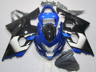 Best 2004-2005 Suzuki GSXR 600 Motorcycle Fairings - Blue White Black UK