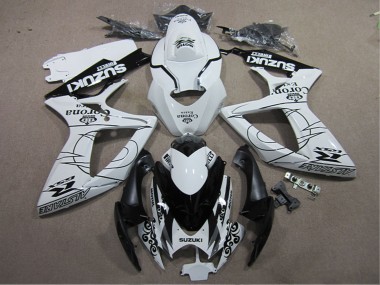 Best 2006-2007 Suzuki GSXR 600 Motorcycle Fairings - White Black Corona Extra UK
