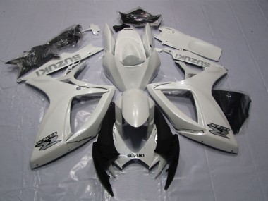 Best 2006-2007 Suzuki GSXR 600 Motorcycle Fairing - White UK