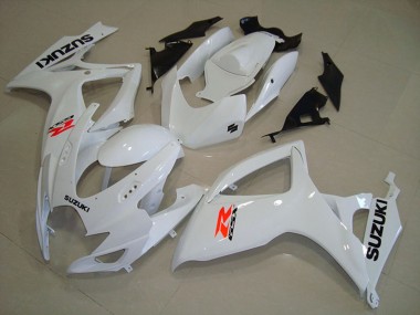 Best 2006-2007 Suzuki GSXR 750 Motorcycle Fairings - White UK