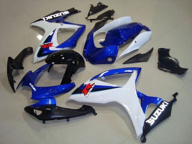 Best 2006-2007 Suzuki GSXR 750 Motorcycle Fairings - White Blue Glossy Black Red UK