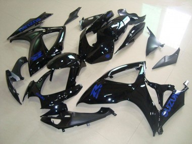 Best 2006-2007 Suzuki GSXR 750 Motorcycle Fairings - Glossy Black Blue Decal UK