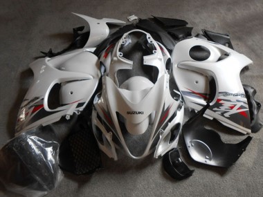 Best 2008-2020 Suzuki GSXR 1300 Hayabusa Motorcycle Fairing - White Black UK