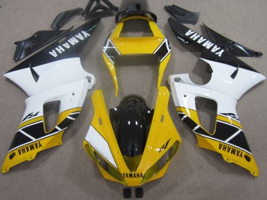 Best 2000-2001 Yamaha YZF R1 Motorcycle Fairings - Yellow White Black UK