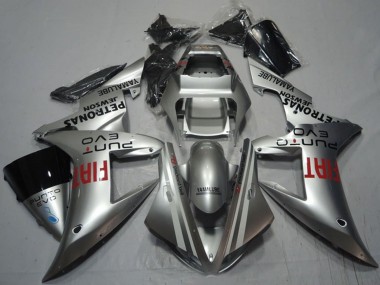 Best 2002-2003 Yamaha YZF R1 Motorcycle Fairings - Silver Red Fiat UK