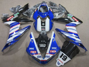 Best 2004-2006 Yamaha YZF R1 Motorcycle Fairings - White Blue Black Red Volvo Sterilgarda 19 UK