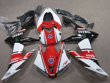 Best 2004-2006 Yamaha YZF R1 Motorcycle Fairings - White Red Black Green Motul Monster UK