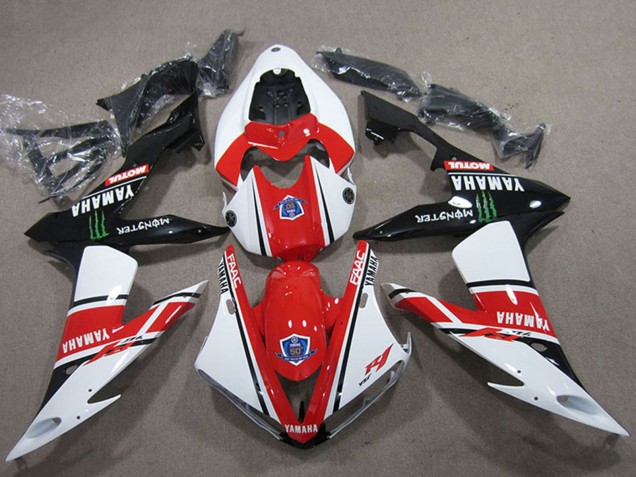 2004-2006 Yamaha YZF R1 Motorcycle Fairings - White Red Black Green Motul Monster UK