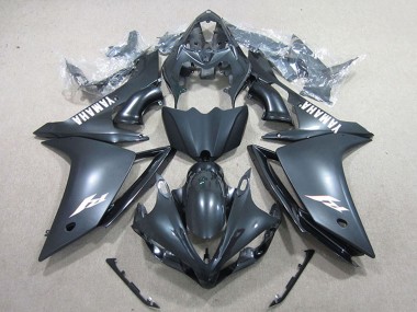 Best 2007-2008 Yamaha YZF R1 Motorcycle Fairings - Matte Black White Decal UK