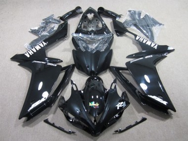 Best 2007-2008 Yamaha YZF R1 Motorcycle Fairings - Glossy Black White Decal UK