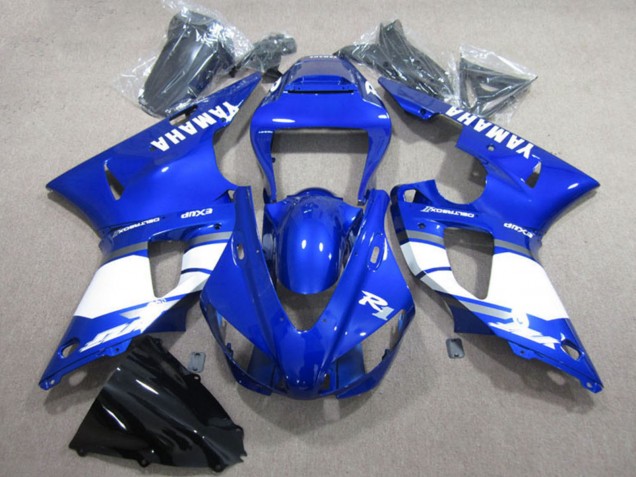 2009-2011 Yamaha YZF R1 Motorcycle Fairing - Blue White UK