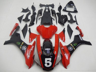 Best 2015-2019 Yamaha YZF R1 Motorcycle Fairings - Red Black Green Monster 5 UK