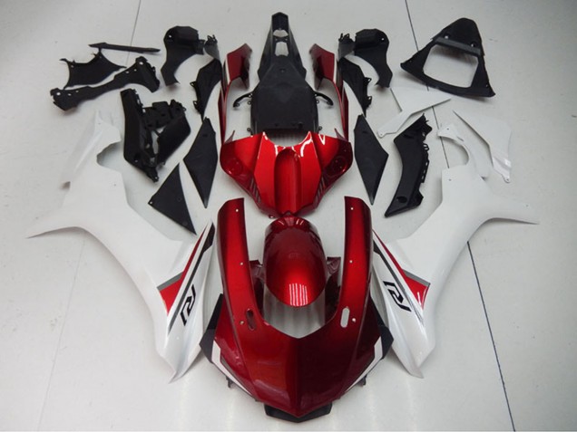 2015-2019 Yamaha YZF R1 Motorcycle Fairing - White Red Black UK