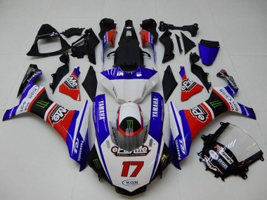 Best 2015-2019 Yamaha YZF R1 Motorcycle Fairings - White Blue Red Black Green Monster UK