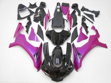 Best 2015-2019 Yamaha YZF R1 Motorcycle Fairings - Glossy Black Pink UK