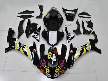 Best 2015-2019 Yamaha YZF R1 Motorcycle Fairings - Black White Yellow Pink Shark UK