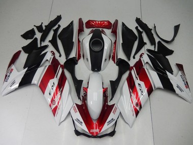 Best 2015-2018 Yamaha YZF R3 Bike Fairings - White Red Black UK