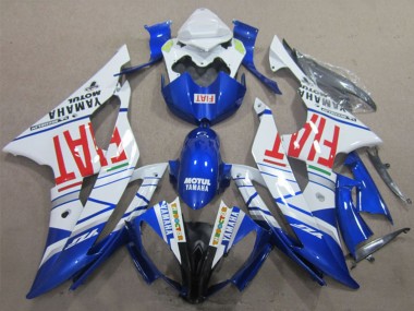 Best 2008-2016 Yamaha YZF R6 Motorcycle Fairings - White Blue Red Motul Fiat UK