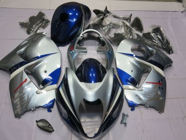 1997-2007 Blue and Silver GSXR 1300 Hayabusa Fairings