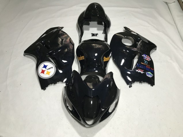 1997-2007 Gloss Black Team Logo GSXR 1300 Hayabusa Fairings