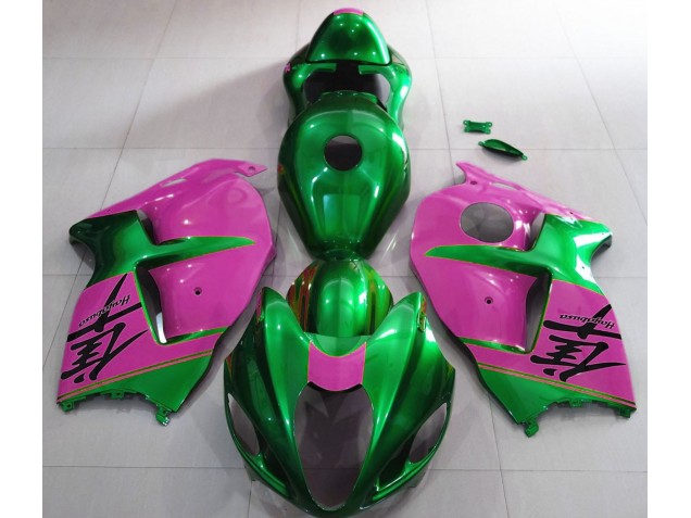 1997-2007 Gloss Green and Pink GSXR 1300 Hayabusa Fairings