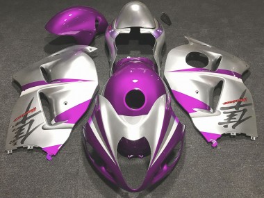 1997-2007 Gloss Pink and Silver GSXR 1300 Hayabusa Fairings