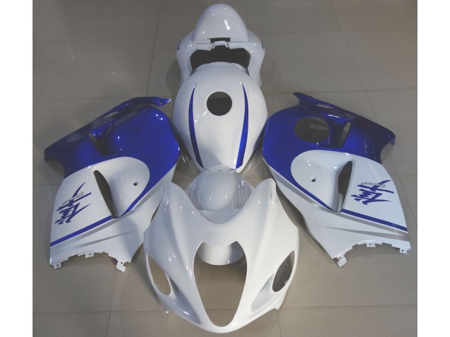 1997-2007 Gloss White & Deep Blue GSXR 1300 Hayabusa Fairings