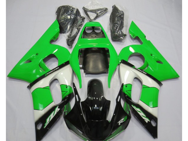 1998-2002 Green White and Black R6 Fairings