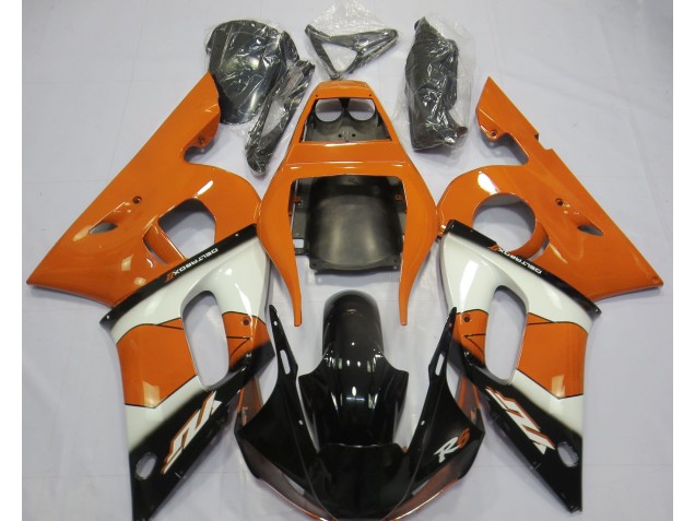 1998-2002 Orange White and Black R6 Fairings