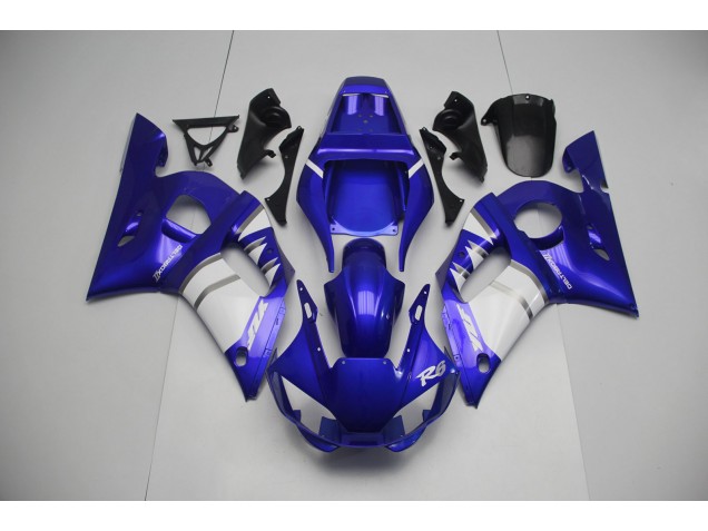 1998-2002 Silver White and Blue R6 Fairings