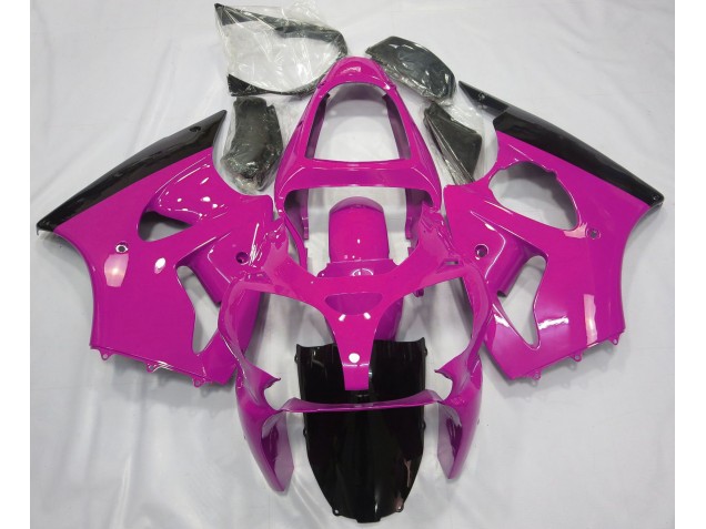 2000-2002 Gloss Pink & Black ZX6R Fairings