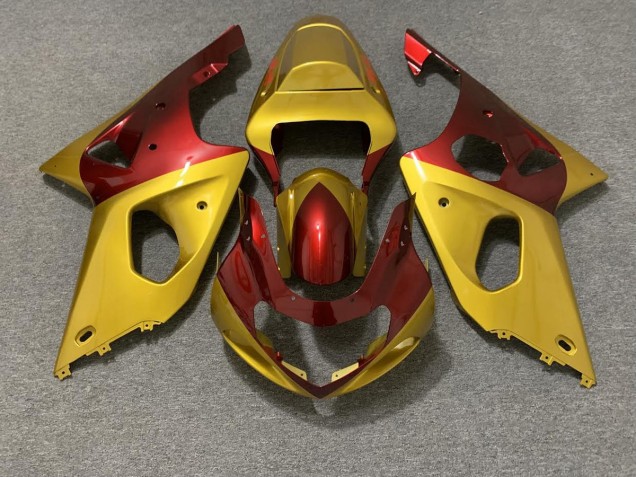 2000-2002 Gold and Red GSXR 1000 Fairings