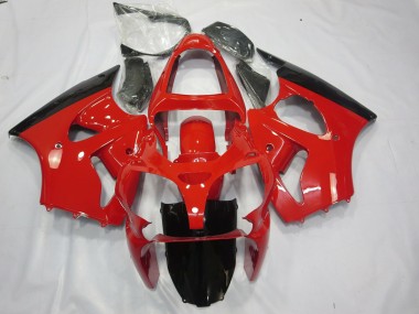 2000-2002 Red and Black ZX6R Fairings