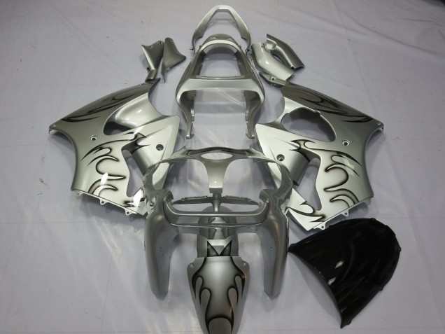 2000-2002 Silver Flame ZX6R Fairings