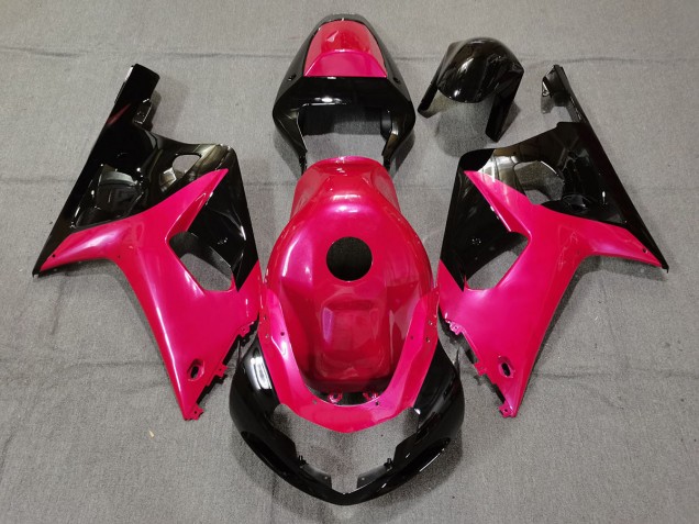 2001-2003 Gloss Pink and Black GSXR 600-750 Fairings