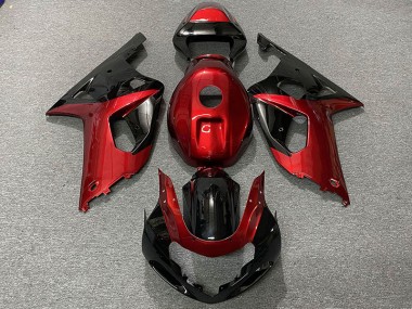 2001-2003 Gloss Red and Black GSXR 600-750 Fairings