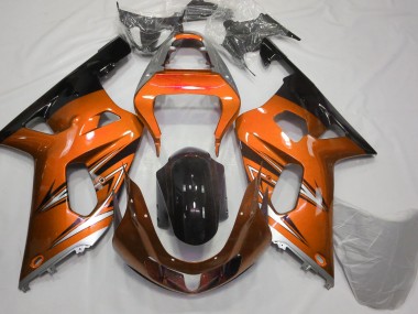 2001-2003 Orange and Silver GSXR 600-750 Fairings