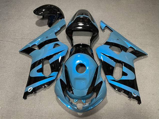 2001-2003 Pearl Light Blue and Black GSXR 600-750 Fairings