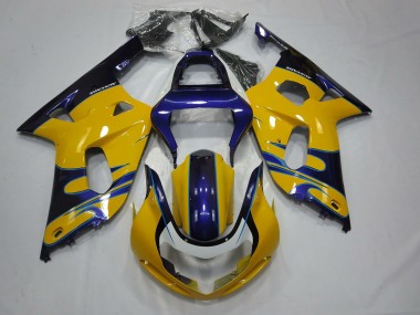 2001-2003 Yellow Blue GSXR 600-750 Fairings