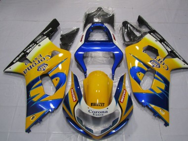 2001-2003 Yellow Corona GSXR 600-750 Fairings