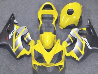 2001-2003 Yellow and Matte Silver CBR600 F4i Fairings