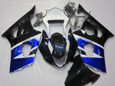 2003-2004 Black Blue and White GSXR 1000 Fairings