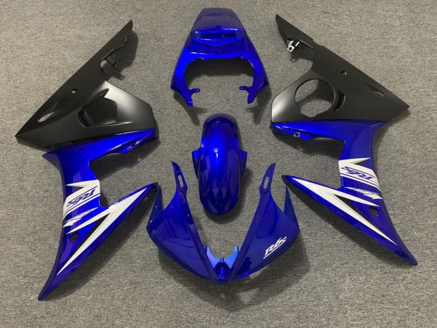 2003-2004 Blue White and Matte Black R6 Fairings
