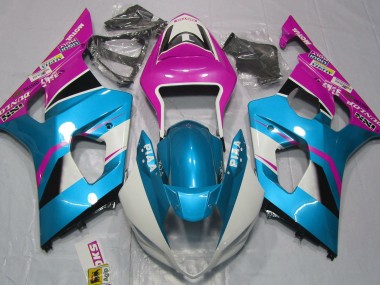 2003-2004 Gloss Blue and Pink GSXR 1000 Fairings