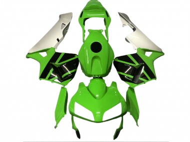 2003-2004 Gloss Green & Matte Silver CBR600RR Fairings